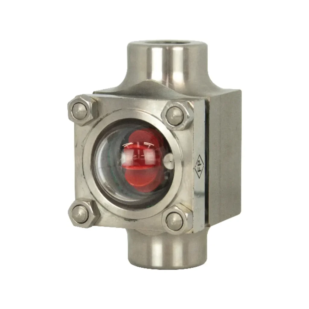 Apparecchi in Inox AISI 316L adatti per un controllo visivo del passaggio dei liquidi.